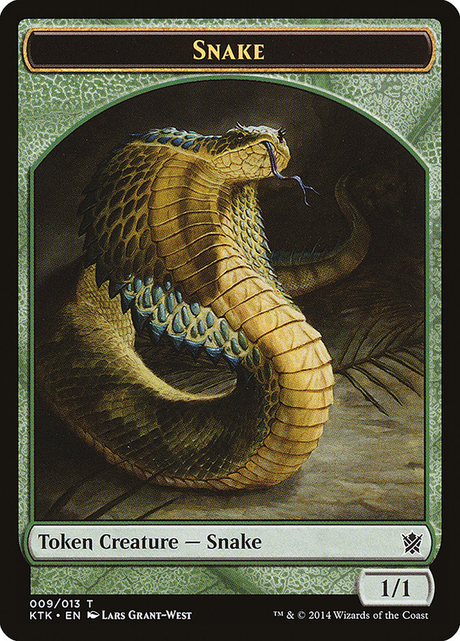 Snake Token [Khans of Tarkir Tokens] | Game Grid - Logan
