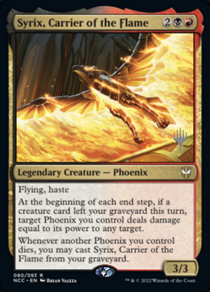Syrix, Carrier of the Flame (Promo Pack) [Streets of New Capenna Commander Promos] | Game Grid - Logan