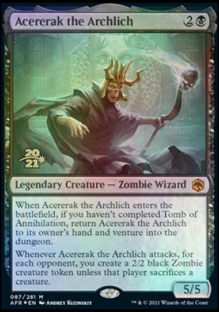 Acererak the Archlich [Dungeons & Dragons: Adventures in the Forgotten Realms Prerelease Promos] | Game Grid - Logan