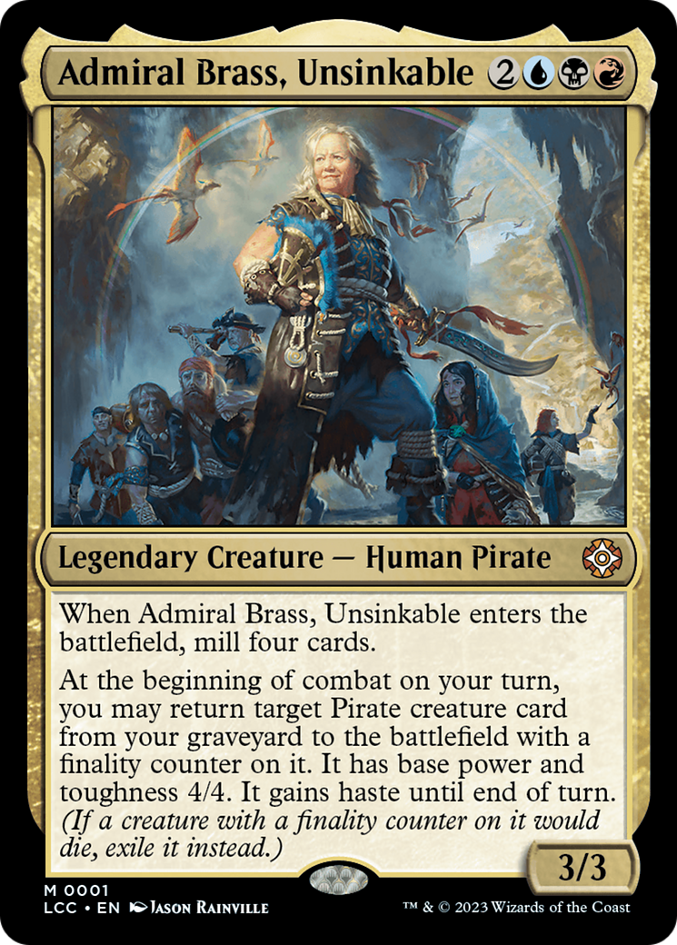 Admiral Brass, Unsinkable (Display Commander) [The Lost Caverns of Ixalan Commander] | Game Grid - Logan