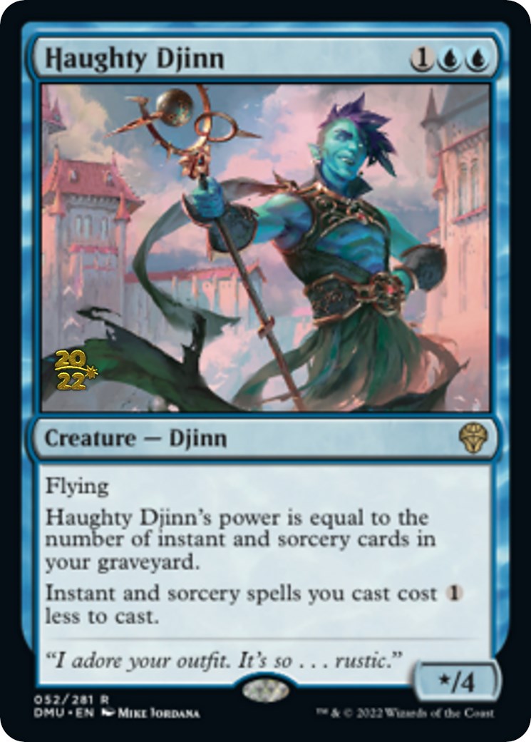 Haughty Djinn [Dominaria United Prerelease Promos] | Game Grid - Logan