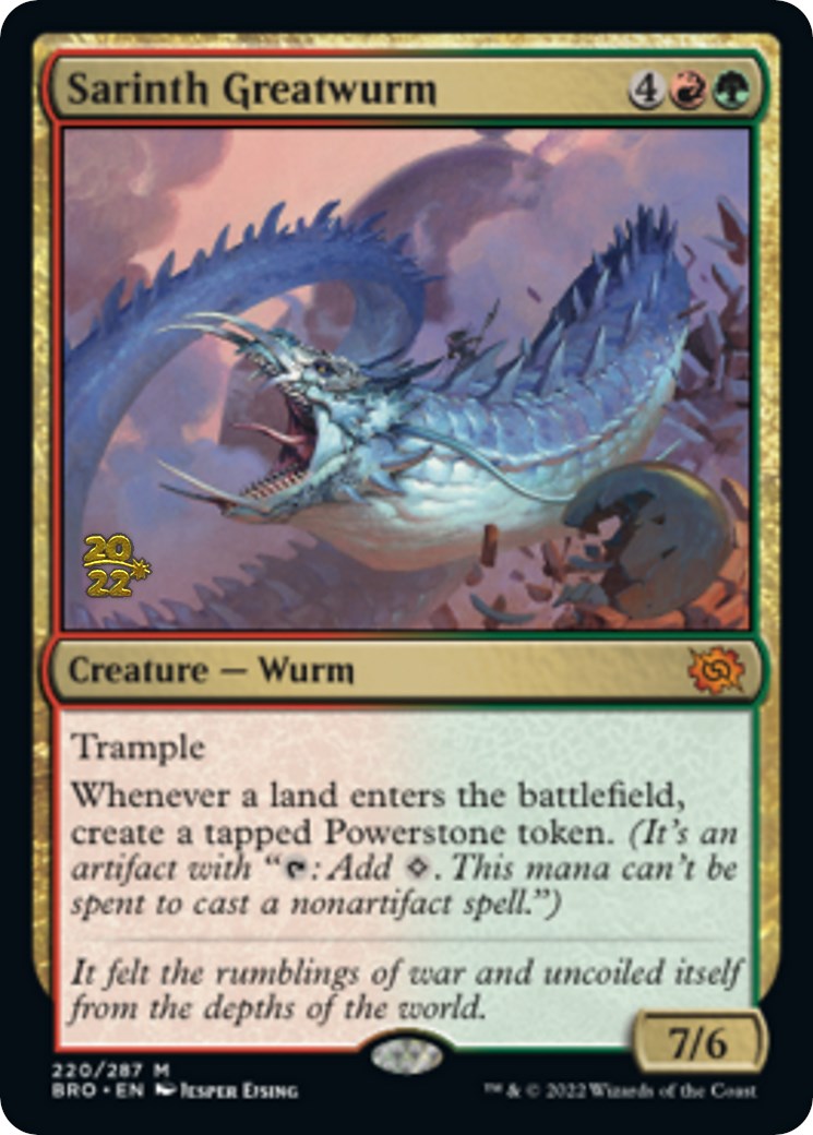 Sarinth Greatwurm [The Brothers' War Prerelease Promos] | Game Grid - Logan