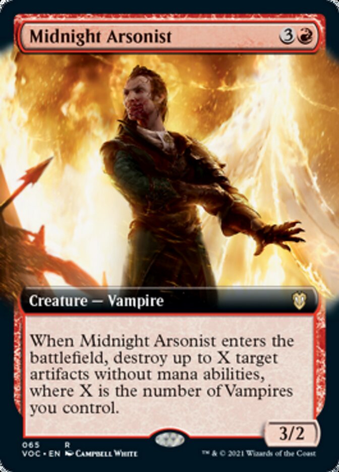Midnight Arsonist (Extended Art) [Innistrad: Crimson Vow Commander] | Game Grid - Logan