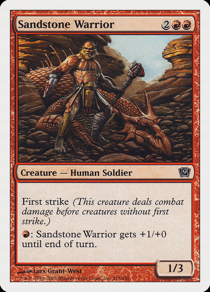 Sandstone Warrior [Ninth Edition] | Game Grid - Logan