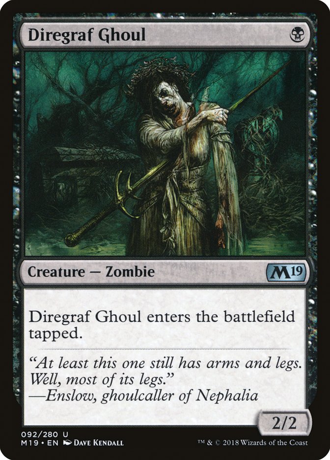 Diregraf Ghoul [Core Set 2019] | Game Grid - Logan