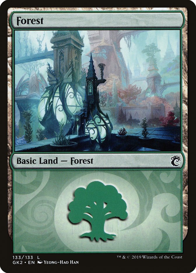 Forest (133) [Ravnica Allegiance Guild Kit] | Game Grid - Logan