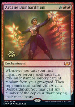 Arcane Bombardment [Streets of New Capenna Prerelease Promos] | Game Grid - Logan