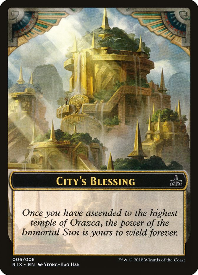 City's Blessing [Rivals of Ixalan Tokens] | Game Grid - Logan