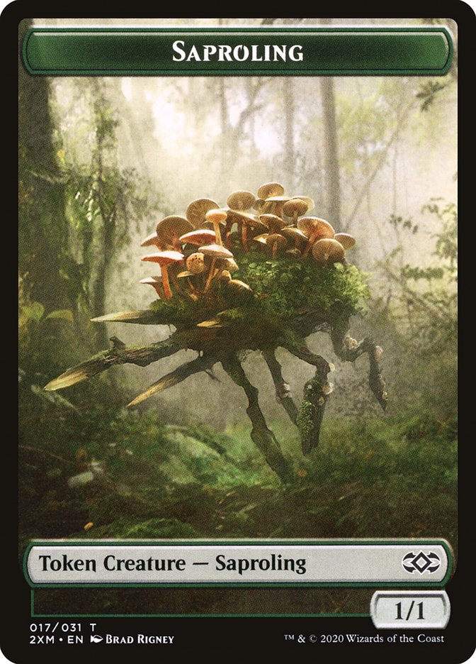 Angel // Saproling Double-Sided Token [Double Masters Tokens] | Game Grid - Logan