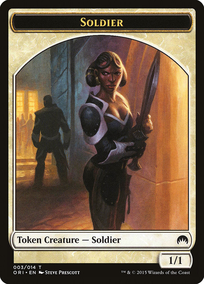 Soldier Token [Magic Origins Tokens] | Game Grid - Logan