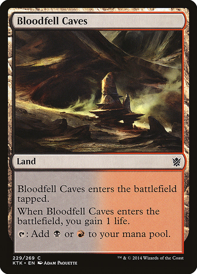 Bloodfell Caves [Khans of Tarkir] | Game Grid - Logan