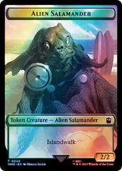 Dalek // Alien Salamander Double-Sided Token (Surge Foil) [Doctor Who Tokens] | Game Grid - Logan