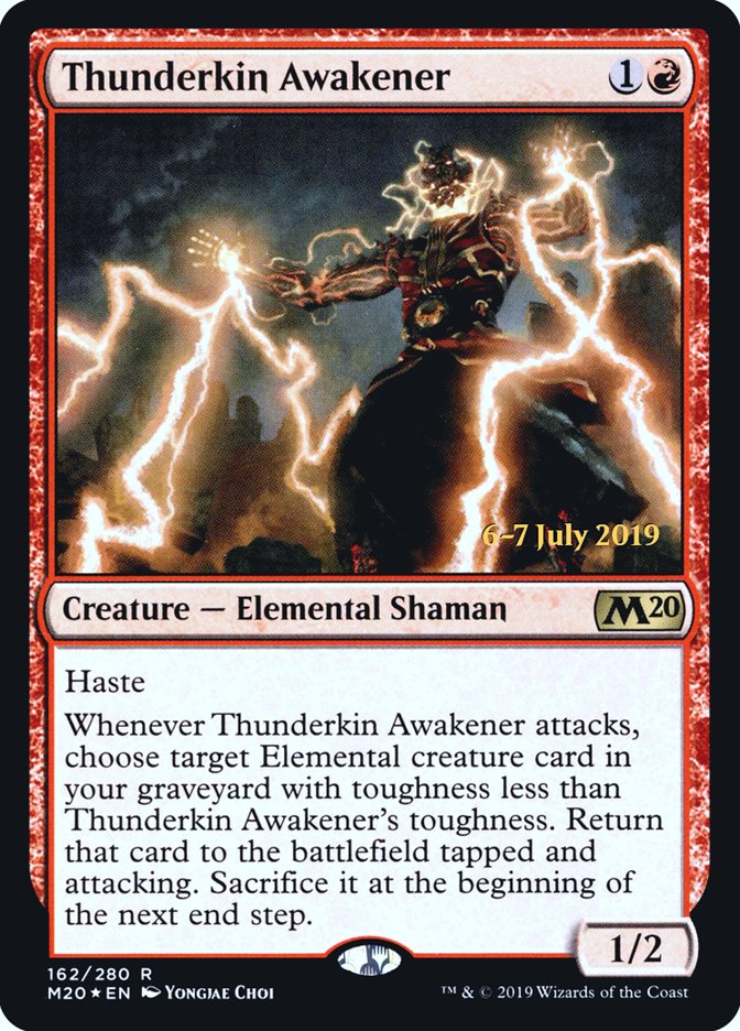 Thunderkin Awakener [Core Set 2020 Prerelease Promos] | Game Grid - Logan