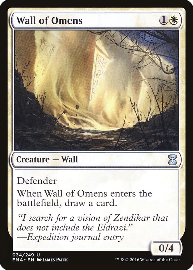 Wall of Omens [Eternal Masters] | Game Grid - Logan