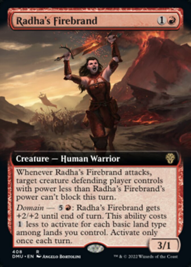 Radha's Firebrand (Extended Art) [Dominaria United] | Game Grid - Logan