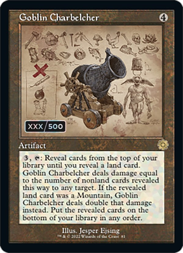 Goblin Charbelcher (Retro Schematic) (Serial Numbered) [The Brothers' War Retro Artifacts] | Game Grid - Logan