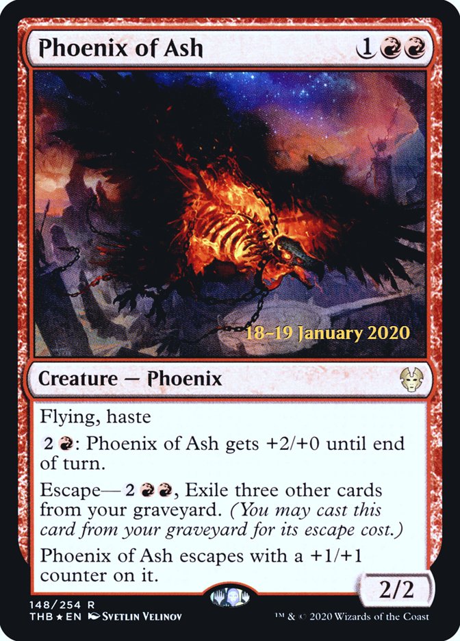 Phoenix of Ash [Theros Beyond Death Prerelease Promos] | Game Grid - Logan