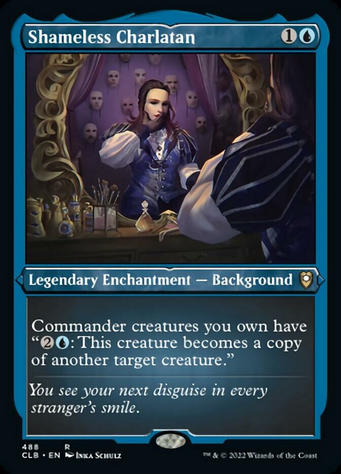 Shameless Charlatan (Foil Etched) [Commander Legends: Battle for Baldur's Gate] | Game Grid - Logan