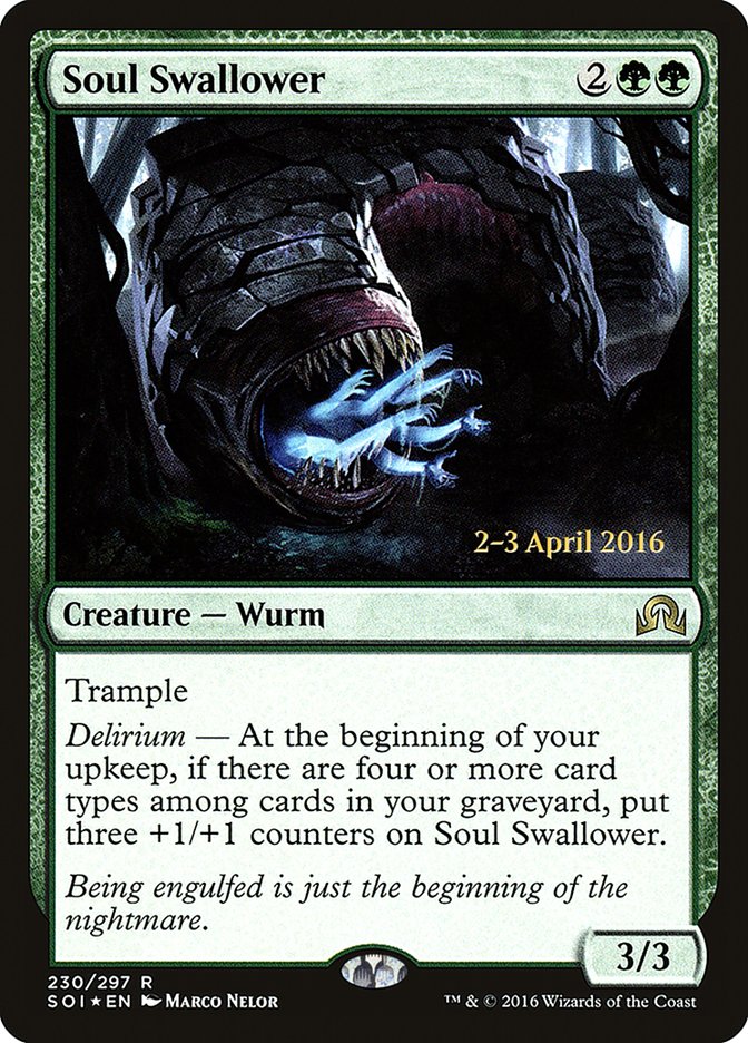 Soul Swallower [Shadows over Innistrad Prerelease Promos] | Game Grid - Logan