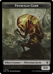 Spirit // Phyrexian Germ Double-Sided Token [Murders at Karlov Manor Commander Tokens] | Game Grid - Logan