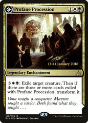 Profane Procession // Tomb of the Dusk Rose [Rivals of Ixalan Prerelease Promos] | Game Grid - Logan