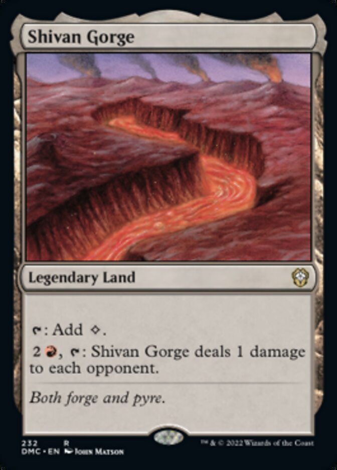 Shivan Gorge [Dominaria United Commander] | Game Grid - Logan