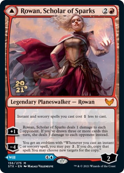 Rowan, Scholar of Sparks // Will, Scholar of Frost [Strixhaven: School of Mages Prerelease Promos] | Game Grid - Logan