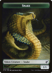 Plant // Snake Double-Sided Token [Commander 2019 Tokens] | Game Grid - Logan