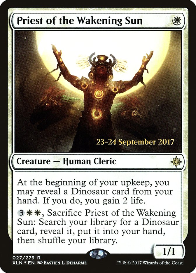 Priest of the Wakening Sun [Ixalan Prerelease Promos] | Game Grid - Logan