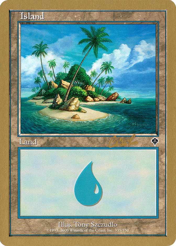 Island (cr335a) (Carlos Romao) [World Championship Decks 2002] | Game Grid - Logan