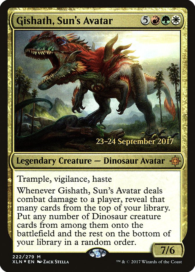 Gishath, Sun's Avatar [Ixalan Prerelease Promos] | Game Grid - Logan