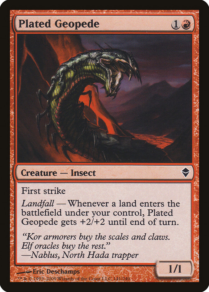 Plated Geopede [Zendikar] | Game Grid - Logan