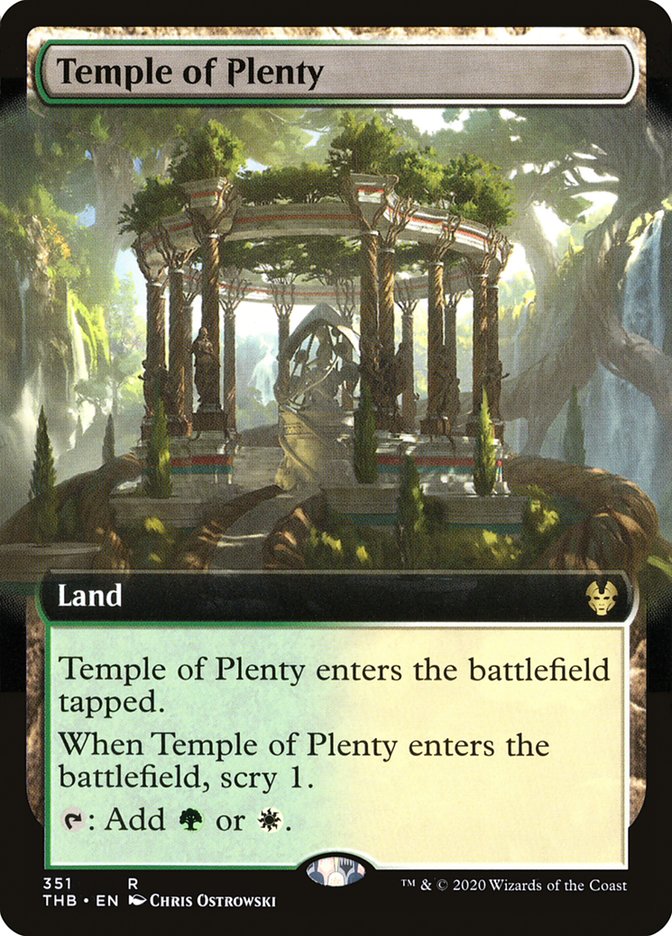 Temple of Plenty (Extended Art) [Theros Beyond Death] | Game Grid - Logan