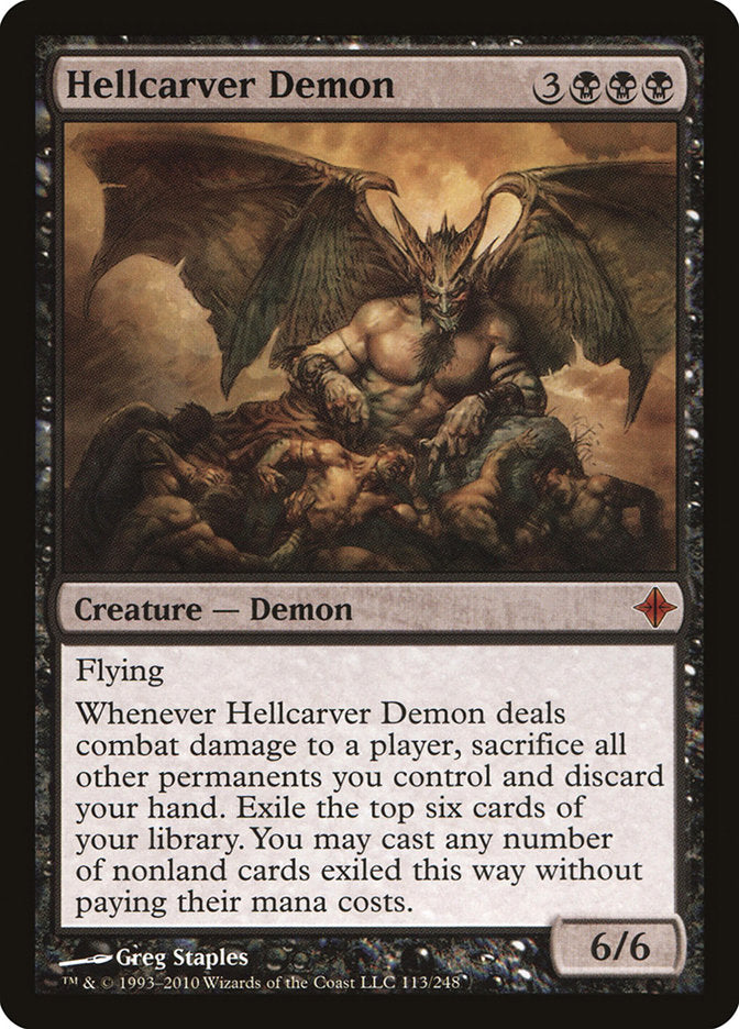 Hellcarver Demon [Rise of the Eldrazi] | Game Grid - Logan