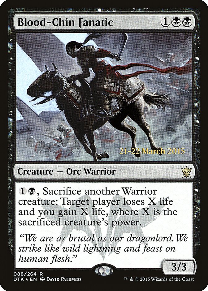 Blood-Chin Fanatic [Dragons of Tarkir Prerelease Promos] | Game Grid - Logan