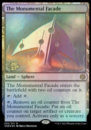 The Monumental Facade [Phyrexia: All Will Be One Prerelease Promos] | Game Grid - Logan