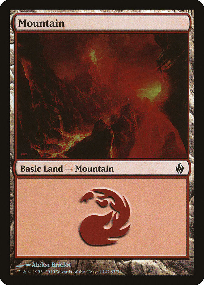 Mountain (33) [Premium Deck Series: Fire and Lightning] | Game Grid - Logan