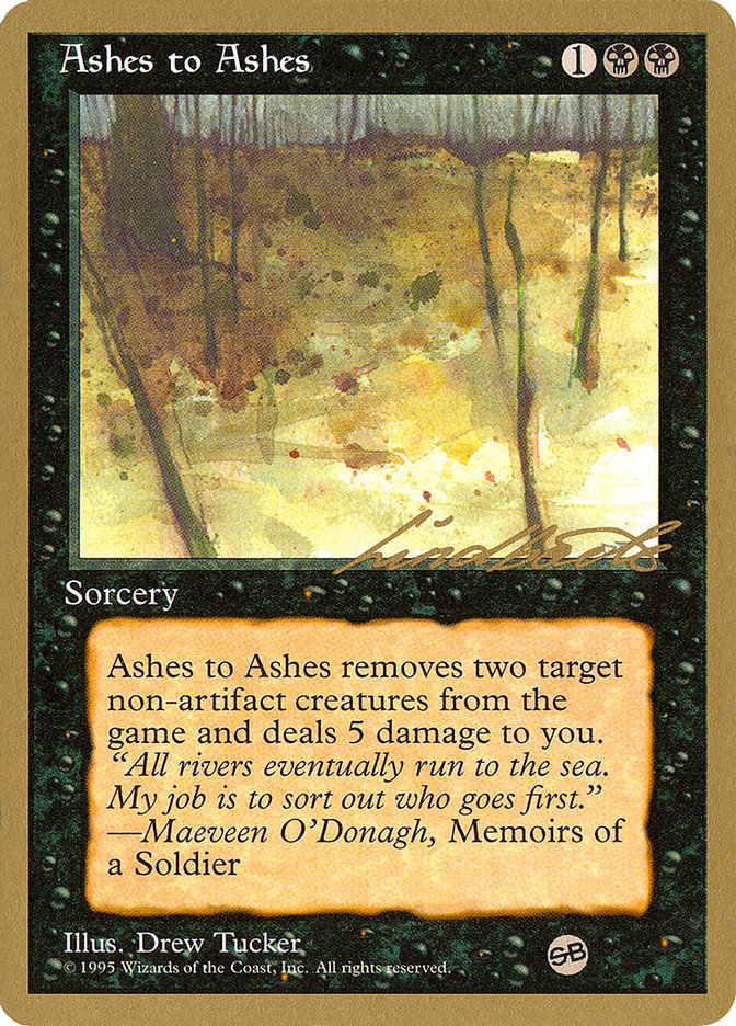 Ashes to Ashes (Leon Lindback) (SB) [Pro Tour Collector Set] | Game Grid - Logan