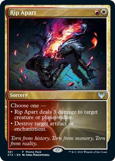 Rip Apart (Promo Pack) [Strixhaven: School of Mages Promos] | Game Grid - Logan