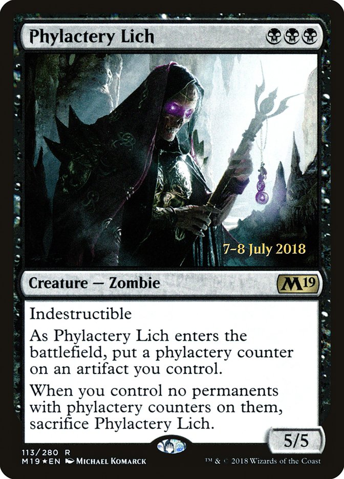 Phylactery Lich [Core Set 2019 Prerelease Promos] | Game Grid - Logan