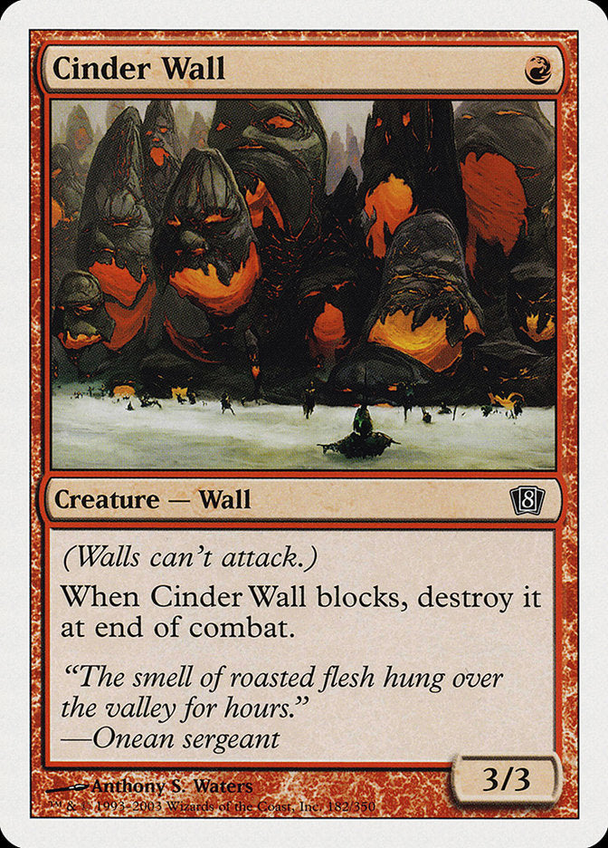 Cinder Wall [Eighth Edition] | Game Grid - Logan