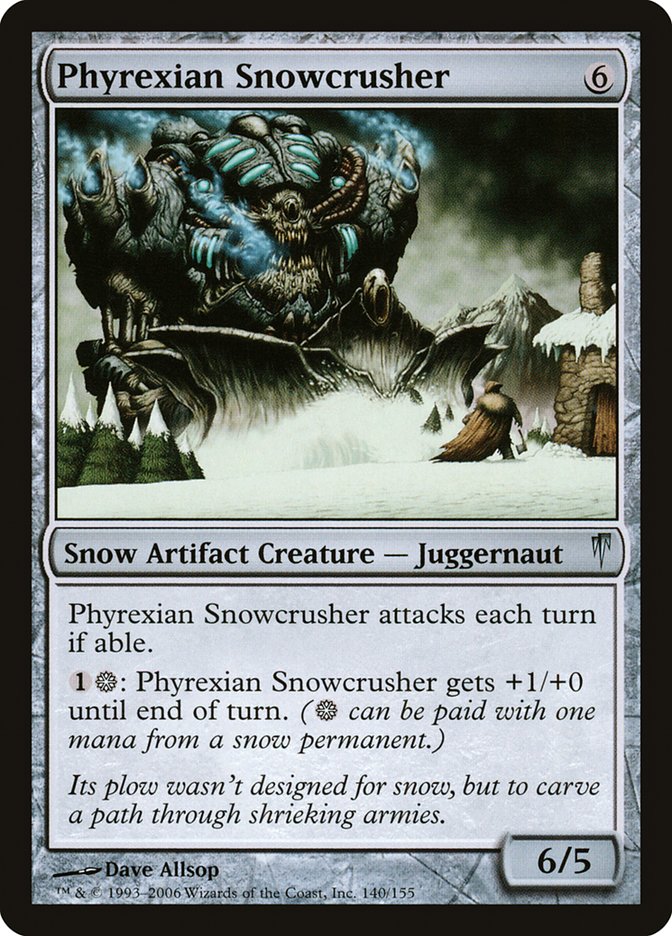 Phyrexian Snowcrusher [Coldsnap] | Game Grid - Logan