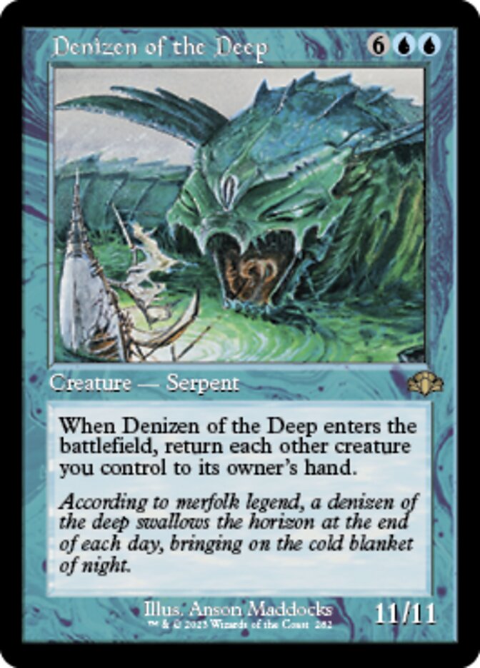 Denizen of the Deep (Retro) [Dominaria Remastered] | Game Grid - Logan