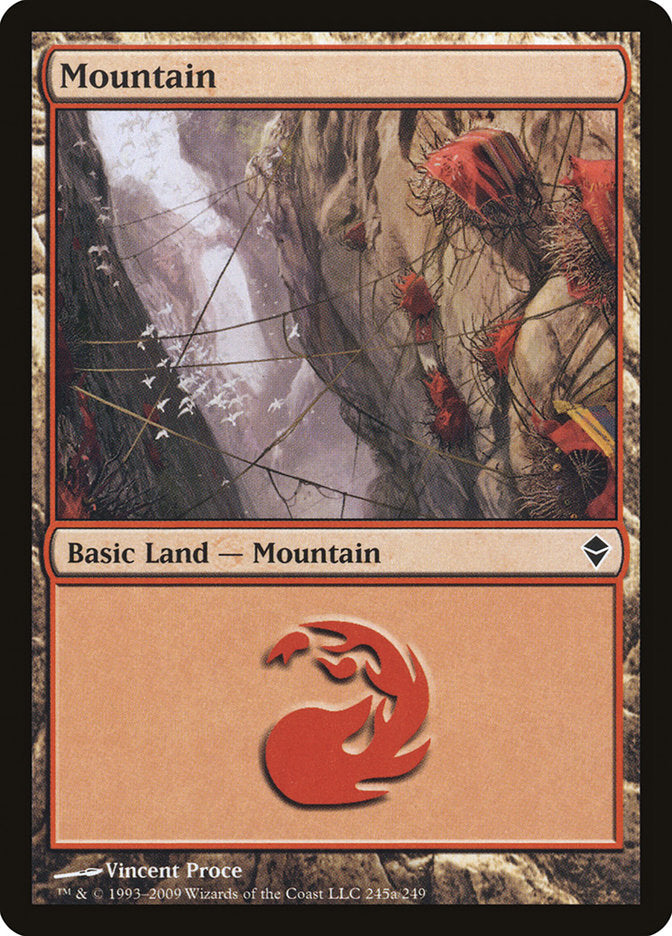 Mountain (245a) [Zendikar] | Game Grid - Logan