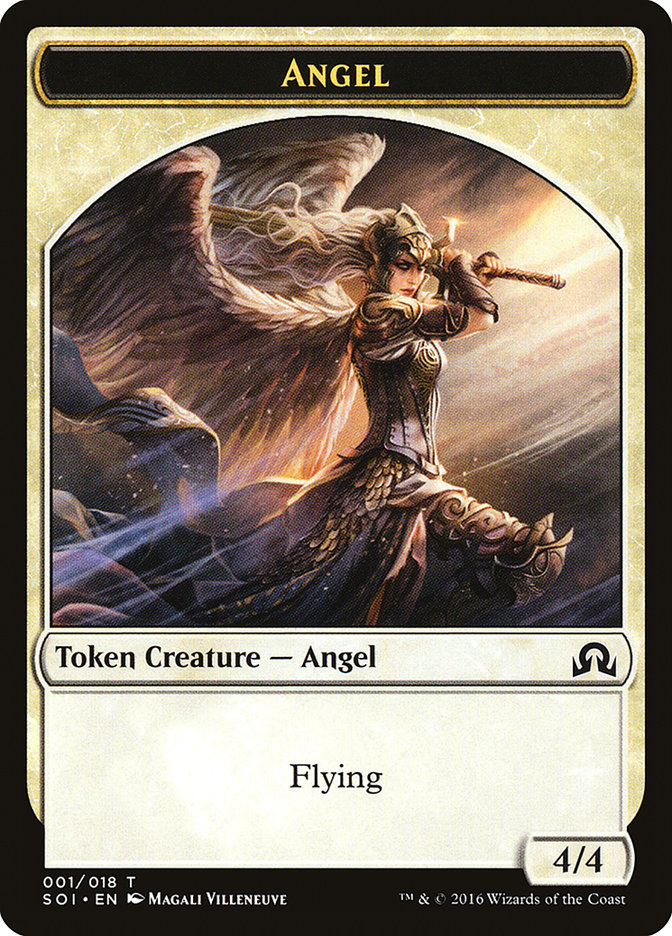 Angel Token [Shadows over Innistrad Tokens] | Game Grid - Logan
