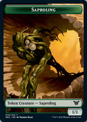 Saproling // Spirit (002) Double-Sided Token [Kamigawa: Neon Dynasty Commander Tokens] | Game Grid - Logan