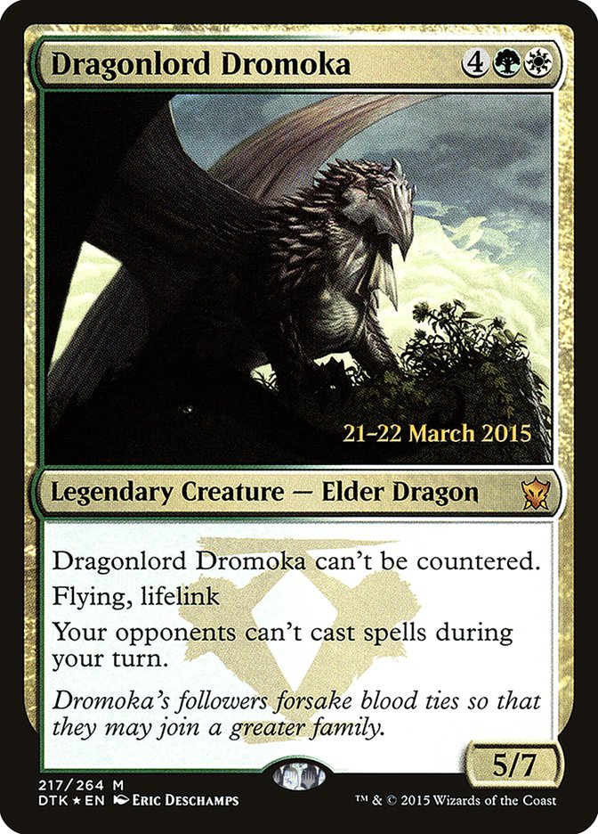 Dragonlord Dromoka [Dragons of Tarkir Prerelease Promos] | Game Grid - Logan