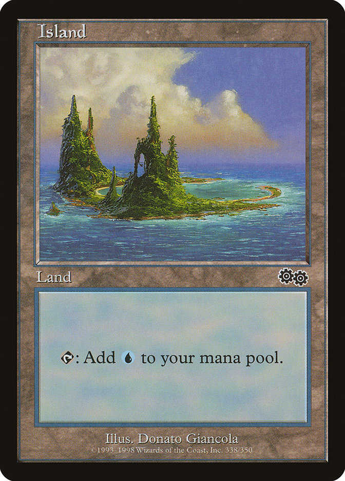 Island (338) [Urza's Saga] | Game Grid - Logan