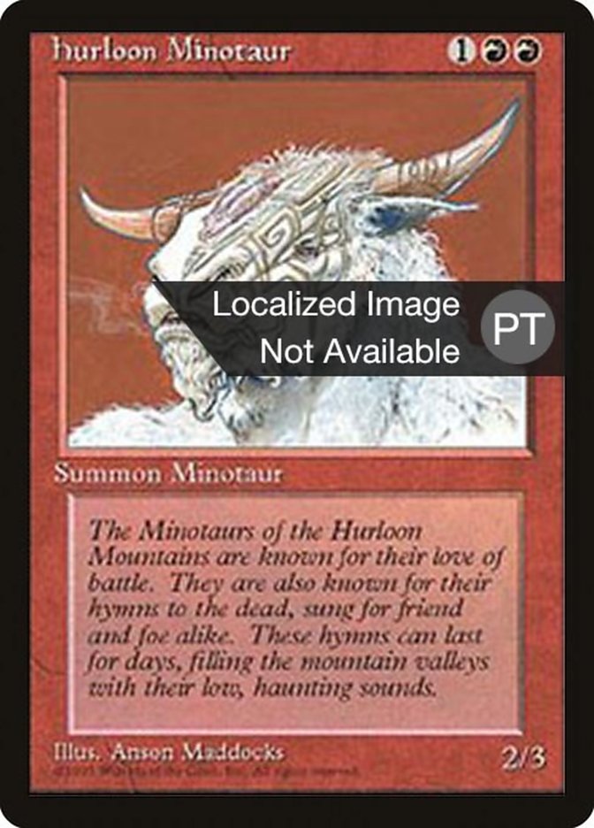 Hurloon Minotaur [Fourth Edition (Foreign Black Border)] | Game Grid - Logan