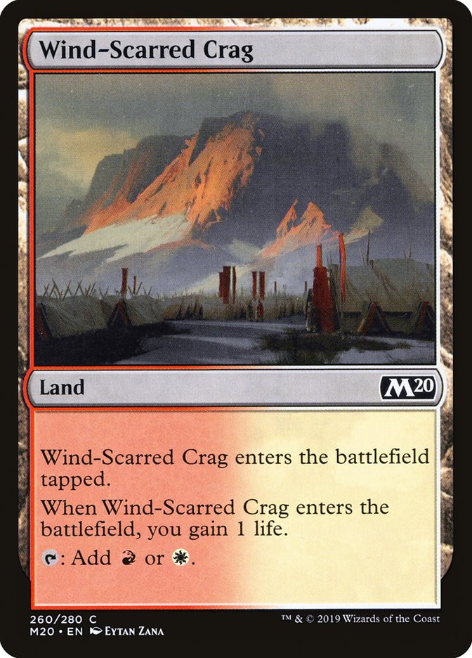 Wind-Scarred Crag [Core Set 2020] | Game Grid - Logan